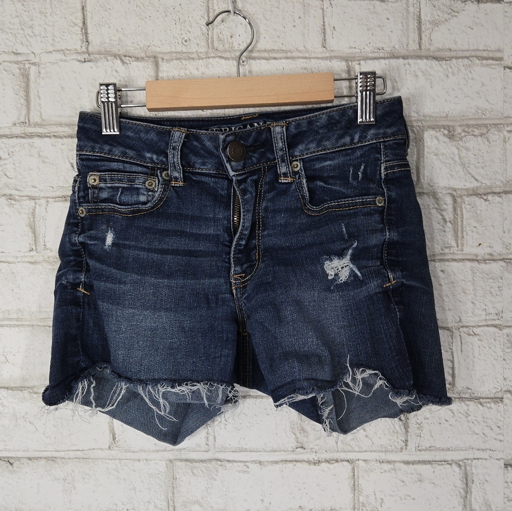 AEO super stretch jean shorts